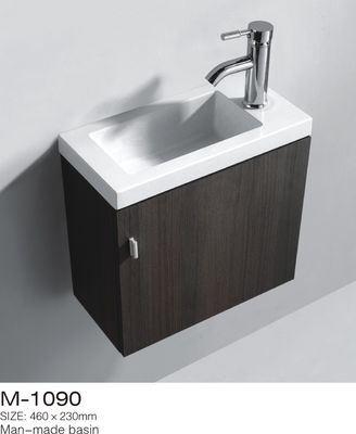 Einzelne Premade-Badezimmer-Eitelkeiten mit Spitzen, kleine schmale Badezimmer-Eitelkeiten