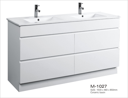 Moderne 59 Zoll-vorgefertigte Badezimmer-Eitelkeiten mit Wannen-enthaltener Supergröße