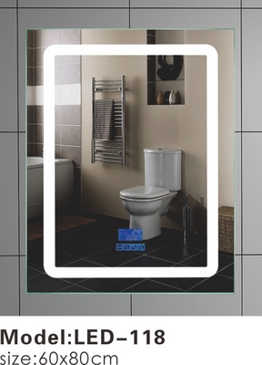 Justierbare 50 x 70 Wand-Hungs-Badezimmer-Spiegel belichtete Energieeinsparung 600*800mm