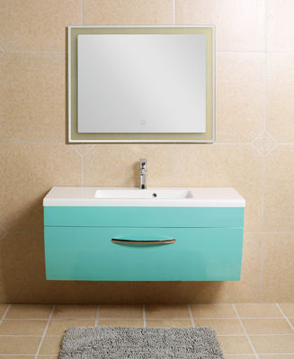 Zeitgenössische Badezimmer-Möbel-Eitelkeiten mit Spitzen-dem leuchtenden Door See-Blau gefärbt