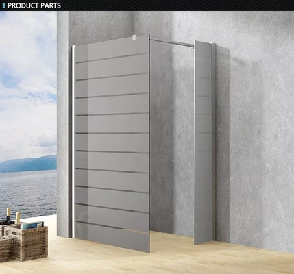 Bereifte kundenspezifische Glasduschtüren für Bäder, Frameless Glasduschtrennwand/Kabine bereifend